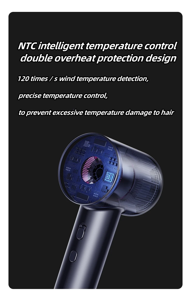 Summary of Smart Hair Dryer Principles at 55 ° C Gold Temperature Summary of Smart Hair Dryer Principles at 55 ° C Gold Temperature