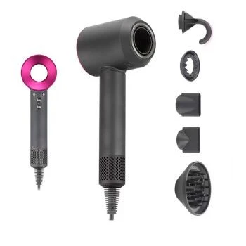 100,000 RPM high-speed hairdryer with four nozzle attachments 100,000 RPM high-speed hairdryer with four nozzle attachments